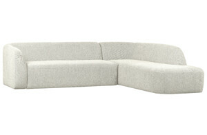 BePureHome Rohová pohovka SLOPING pravá bílá