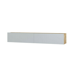 KALUNE DESIGN dřevěný TV stolek FRAM bílý 29,6x180 cm 956LCS1613