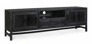 BIZZOTTO Dřevěný TV stolek WESTON černý 0747011