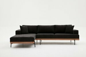 Hanah Home Rohová pohovka LIVA antracitová levá 287 cm 825BLC2815