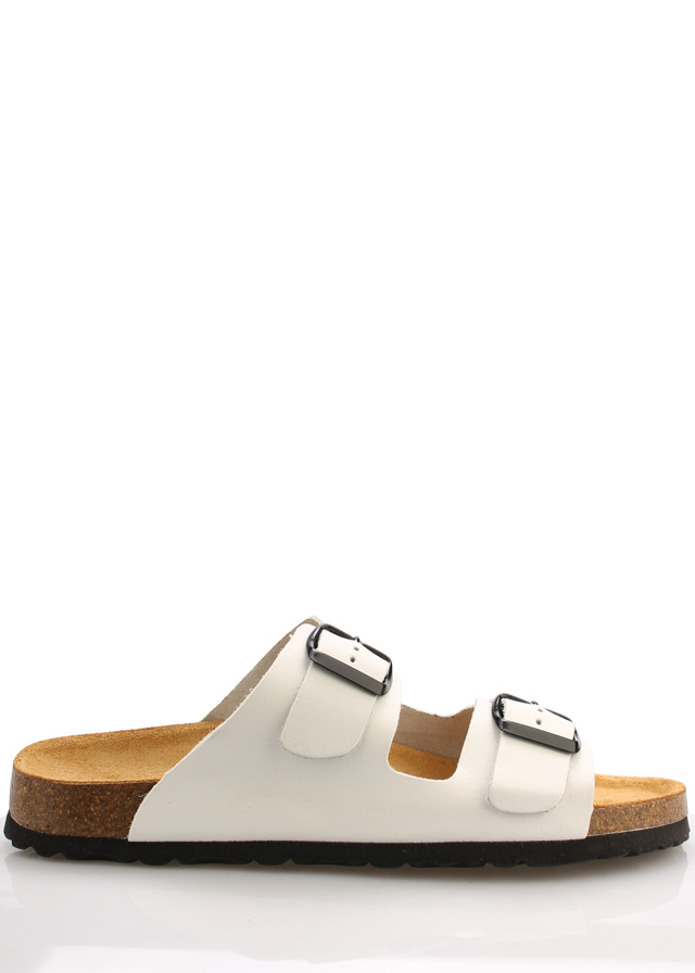 Bílé kožené zdravotní pantofle EMMA Shoes - 36
