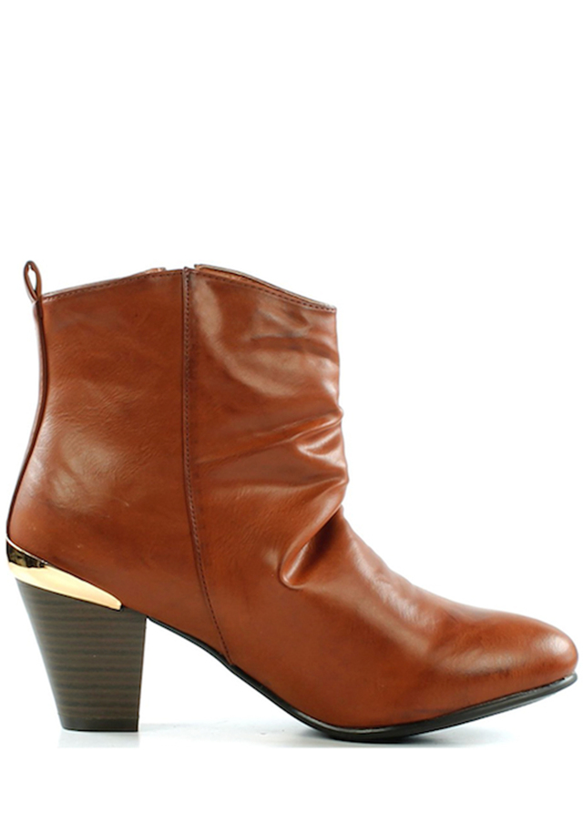 Brandy kotníkové boty na podpatku se zipem Claudia Ghizzani - 37