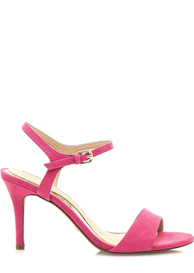 Růžové sandály na jehlovém podpatku Maria Mare
