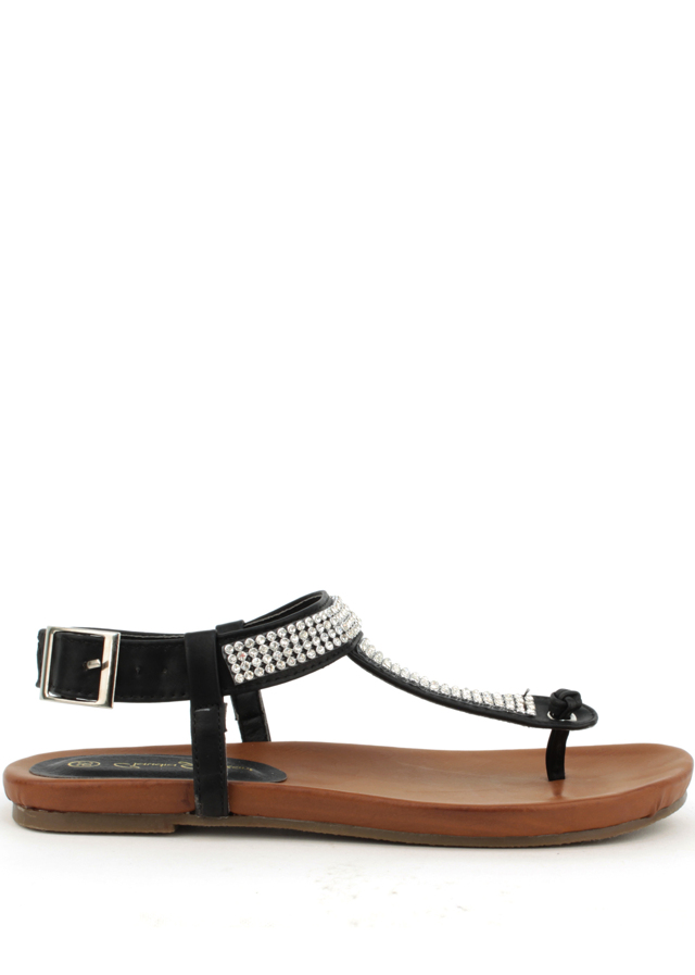 Letní sandály Claudia Ghizzani v hnědo-černé