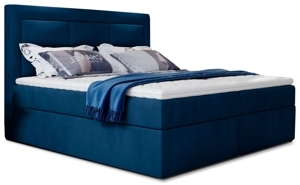 Boxspring KORBELA 14 160x200, modrá látka