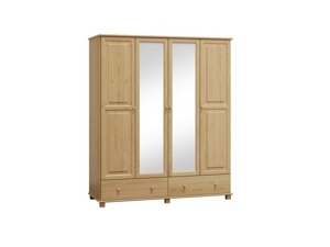 Skříň 4D BHAGIRA 3, šíře 160 cm, masiv borovice