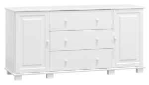 Komoda NEFTYS 45, hloubka 42 cm, masiv borovice, moření: bílé