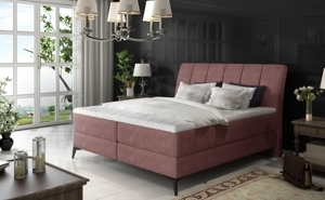 Boxspring PLANIFLORA 27 140x200, růžová látka