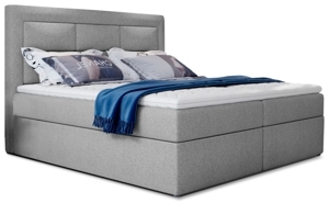 Boxspring KORBELA 07 140x200, světle šedá látka
