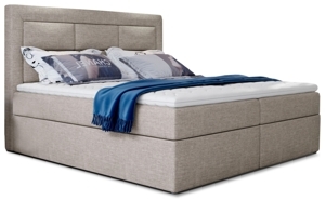 Boxspring KORBELA 01 160x200, krémová látka