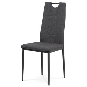 Jídelní židle GWERU, šedá látka/antracitový kov