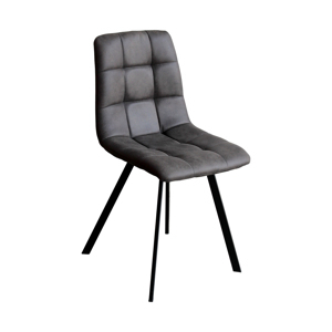 Jídelní židle KALINA, šedé mikrovlákno