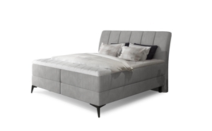 Boxspring PLANIFLORA 11 140x200, šedá látka