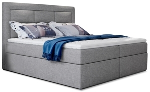 Boxspring KORBELA 21 140x200, světle šedá látka