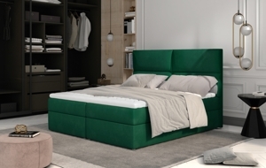 Boxspring PILANSI 04 140x200, zelená látka