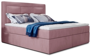 Boxspring KORBELA 16 140x200, růžová látka