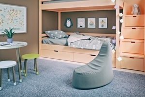 Sedací vak POITIER, světle šedá