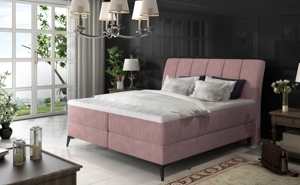 Boxspring PLANIFLORA 10 140x200, růžová látka