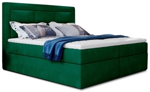 Boxspring KORBELA 09 140x200, zelená látka