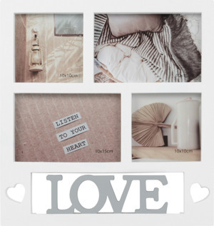 Fotorámeček pro 4 ks foto Love 28,5x30 cm