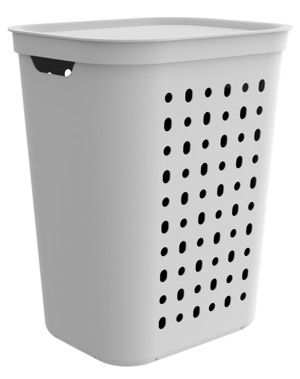 Koš na prádlo Jona 55 l, bílý