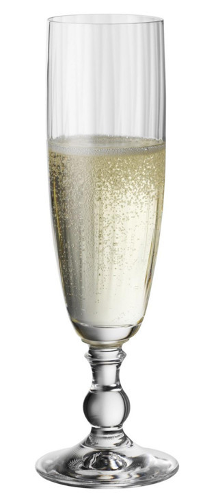 Sklenice na sekt Georgia 230 ml, s optikou