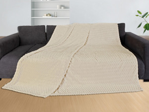 Deka Cashmere touch Big Dots 150x200 cm, světle béžová