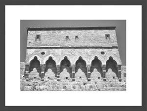 Rámovaný obraz Porta San Giovanni, černobílý