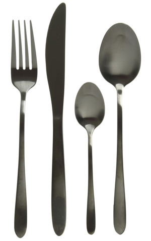 Sada příborů (16 dílů) Eleganz, černá
