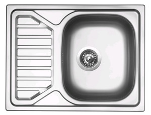 Nerezový dřez s odkapem Sinks Okio 650 V, matný
