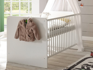Baby postýlka pro děti Paula 70x140 cm, bílá