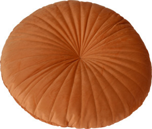 Kulatý dekorační polštář Atmos 40 cm, tmavě oranžový