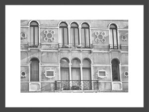 Rámovaný obraz Architektura, černobílý
