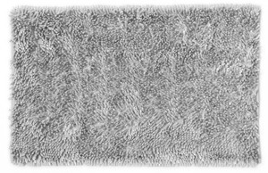 Koupelnová předložka Ella 50x80 cm, stříbrná