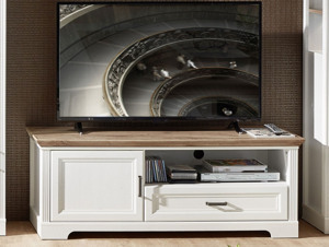 TV skříňka Jasmin, bělená pinie/dub