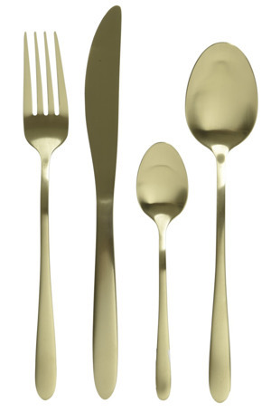 Sada příborů (16 dílů) Eleganz, zlatá
