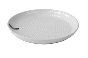 Dekorativní talíř Amber 26 cm, lesklý bílý