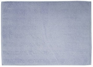 Koupelnová předložka Ocean, BIO bavlna, holubí modrá, 50x70 cm