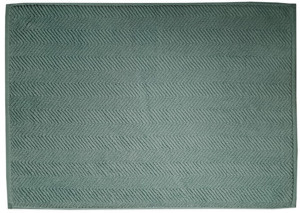 Koupelnová předložka Ocean, BIO bavlna, tmavě zelená, 50x70 cm