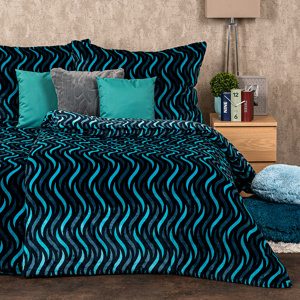 4Home Povlečení Wave mikroflanel, 140 x 200 cm, 70 x 90 cm