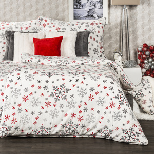 4Home Povlečení mikroflanel Snowflakes, 160 x 200 cm, 70 x 80 cm