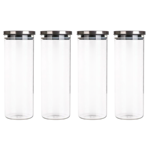 Dóza skleněná FREIA 1800 ml, s víčkem, 1,8 l