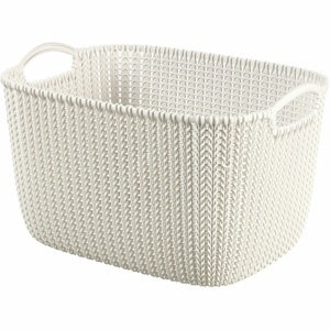 Curver Úložný box Knit 19 l, krémová, 19 l
