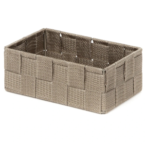 Compactor Úložný organizér do zásuvky Compactor TEX - košík M, 18 x 12 x 7 cm, Taupe (šedo-béžový), M