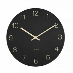 Karlsson 5788BK designové nástěnné hodiny, pr. 30 cm