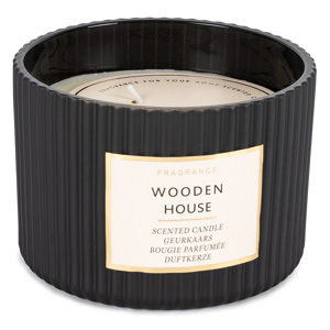 Vonná svíčka ve skle Wooden House, 11,5 x 8 cm, 250 g