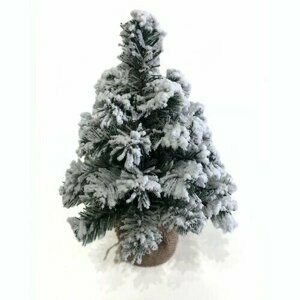Zasněžený stromek v jutě Tiga, 30 cm, 30 cm