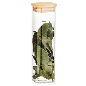 4Home Skleněná dóza na potraviny s víkem Bamboo, 530 ml , 530 ml
