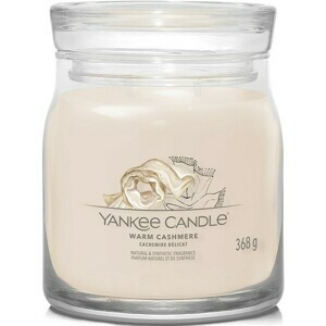 Yankee Candle vonná svíčka Signature ve skle střední Warm Cashmere, 368g, M