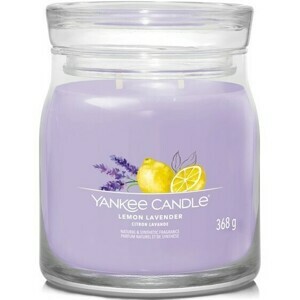 Yankee Candle vonná svíčka Signature ve skle střední Lemon Lavender, 368 g, M